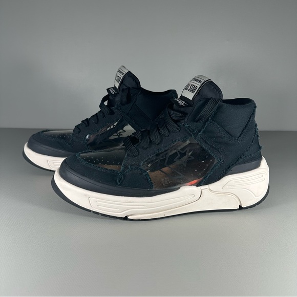 Joshua Vides x Converse Weapon CX Hi Black Clear Canvas Sneakers - Picture 1 of 9